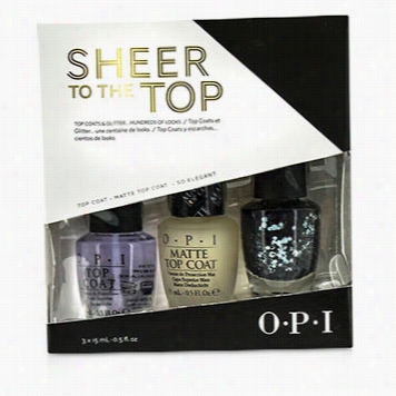 Sheer To The Top (top Coat & Glitter Trio)