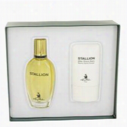 Stallion Gift Set By Larry Mahan Gift Set For Men Inlu Des 1.7 Oz Eau De Cologne Spray + 2 Oz After Shave Balm