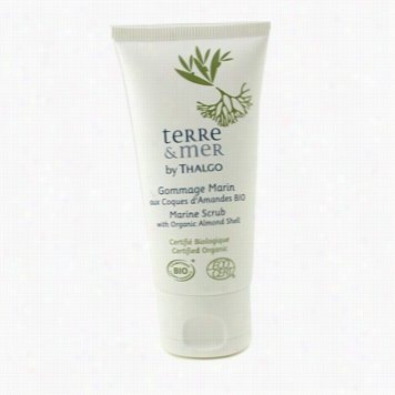 Tetre & Mer Marine Scrub Wit H Orga Nic Almond Shell