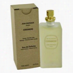 Coriander Perfum E By Jean Couturier, 3.4 Oz Eau De Toilette Spray (tester) For Women