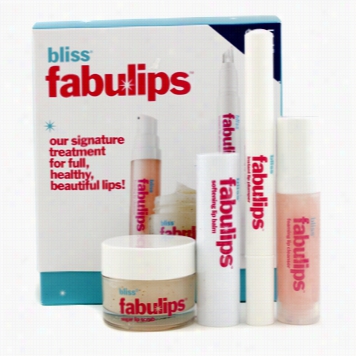 Fabulips Treatment Kit: Lip Cleanser + Lip Scrub  + Lip Plumper + Lip Balm