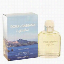 Lihg Bluediscover Vulcano Cologne By Dolce && Gabbana, 4.2 Oz Eau De Toilette Sprayfor M En