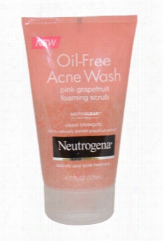 Oil Fre Eacne Wash Pink Grapefruit Foaming Crub