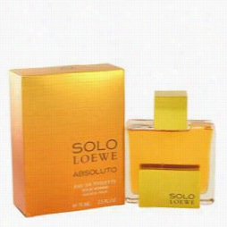 Solo Loewe Absoluto Cilogne By Loewe, 2.5 Oz Eau De Toilette Spray For Men