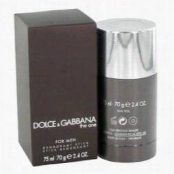 The One Deodorant By Dolce & Gabbana, 2.5 Oz Deodorant Stick For Men