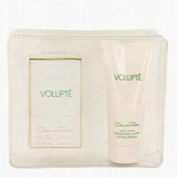 Volupte Gift Set By Oscar De La Renta Gift Set For Women Includes 3.4 Oz Eau De Toilette Spray  + 6.7 Oz Body Lotion