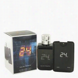 24 The Fragrance Cologne By Scentstory, 3.4 Oz Eau De Toilette Spray + 0.8 Oz Mini Pocket Psray For Men