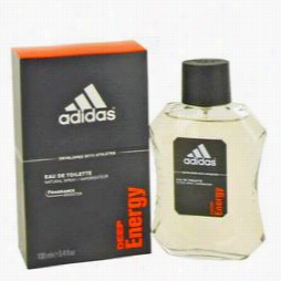 Adidas Edpe Energy Cologne In The Name Of Adidas, 3.4 Oz Eau De Toilette Spray For Men