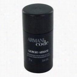 Armani Code Deodorant  By Giorgio Armani, 2.6 Oz Deodorant Stick For Men