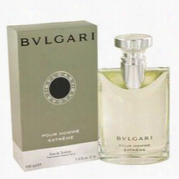 Bvlgari Extreme (bulgari) Cologn By Bvlgari, 3.4 Oz Eau De Toileette Spray For Men