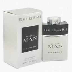 Bvlgari Man Extreme  Cologne By Bvlgari, 2 Oz Eau De Toilettte Spray For Men