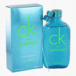 Ck One Summer Cologne By Calvin Klein, 3.4 Oz Eau De Toiletye Spray (2013) For Men