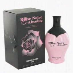 Rose  Noire Absoluee Perfume By Giorgio Valenti, 3.4 Oz Eau De Parfum Spray Fo Rwomen