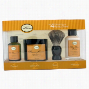 The 4 Elements Of The Perefct Shave - Lemon ( Pree Shave Oil+ Shav Crm+ A/s Balm+ Brush )