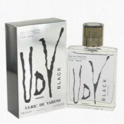 Udv Black Cologne By Ulric De Varen,s 3.4 Oz Eau De Toilette Spray For Men