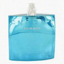 Chrome Summer Cologne By Azzaro, 3.4 Oz Ea Ude Toilette Spray (limited Edition 2013-tester) For Men