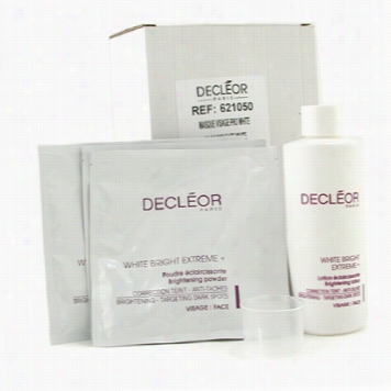 Decleor White Luminous Extreme Set (salon Size): Brightening Lotion + 5x Brightening Powder