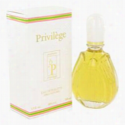 Privilege Perfume By Privilege, 3.4 Oz Eau De Tiilette Sray For Woomen