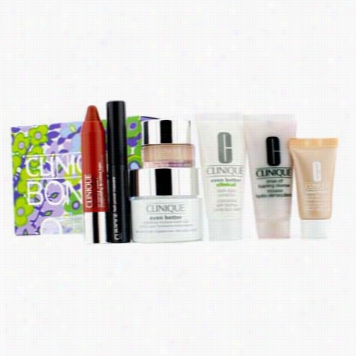 Travel Set: Cleanser + Even Better Moissture Cream + Dark Spot Corrector + All About Eyes + Makeup Foundation #64 + Mascara + Chubby Stick #04