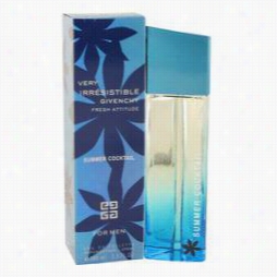 Very Irresistible Fresh Attitude Summe Rccktail Cologne By Givenchy, 3.3 Oz Eau De Toilette Spray For Men