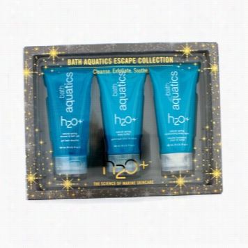 Bath Aquatics Escape Collectio N: Batth Gel 18ml +  Body Buffer 180ml + Body Balm 180ml