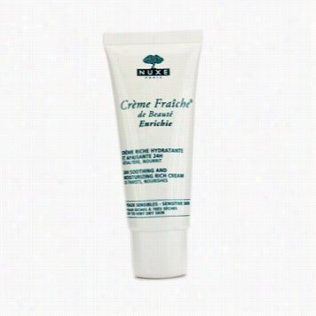 Creme Fraiche De Beaute Enrichie 5hr Soothing And Moisturizing Richh Cream D(ry To Very Dry Sensitive Husk)