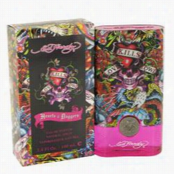 Ed  Hardy Hearts & Adggers Per Fume By Christian Audigire, 3.4 Oz Eau De Parfum Spray For Women