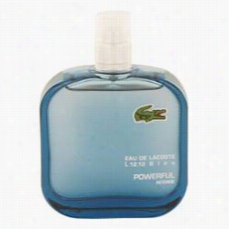 Lacoste Eau De Lacoste L.12.12 Bleu Cologne By Lacoste, 3.3 Oz Eau Dde Toilette Spray (tester) Powerful Intense For Men