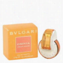 Omnia Indian Garnet Mini By Bvlgari, .17 Oz Mini Edt For Women