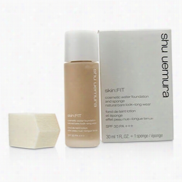 Skin:fit  Cosmetic Water Foundation  And Sponge Sp30 - #554 Medium Sand