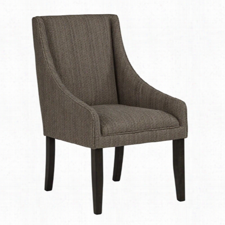 Ashley Lanquist Upholstered Dining Arm Chair In Beige