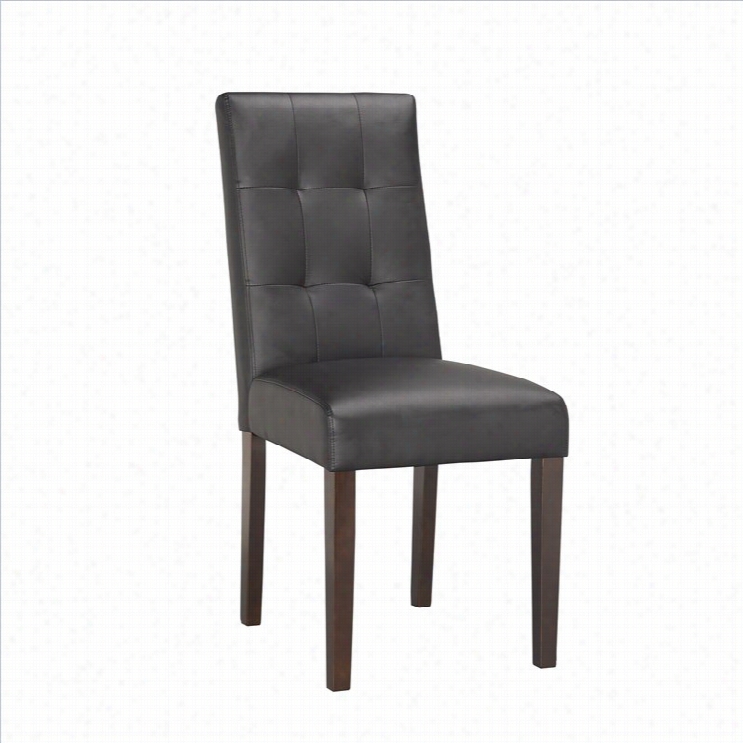 Boraam  Lyon Parsons Upholsttery Dining Chairs (set Of 2)  In Dismal