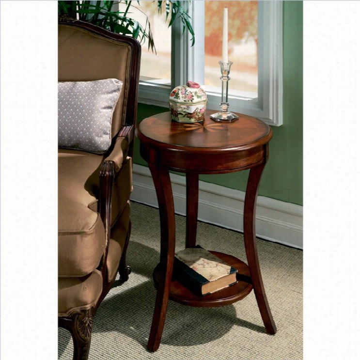 Butler Specialty Plantation Cherry Round Wood Accent Table