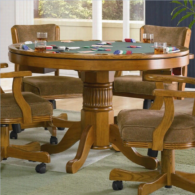 Coaster Mitchel1 3-in-1 Game Table In Oak