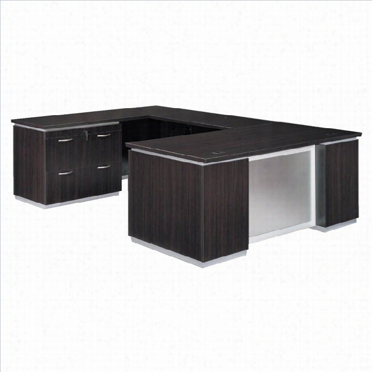 Dmi Pimlico Left Lateral File U-shape Wood Desk (flat Pack)