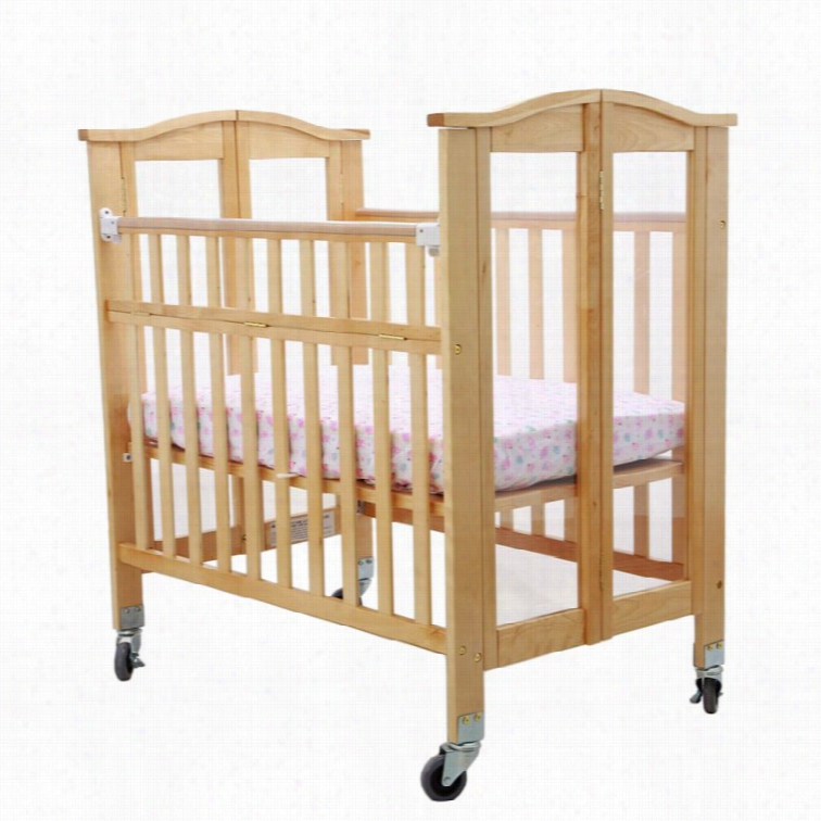 Dream Attached Me Affinity Ultra Folding Portable Crib In Natural