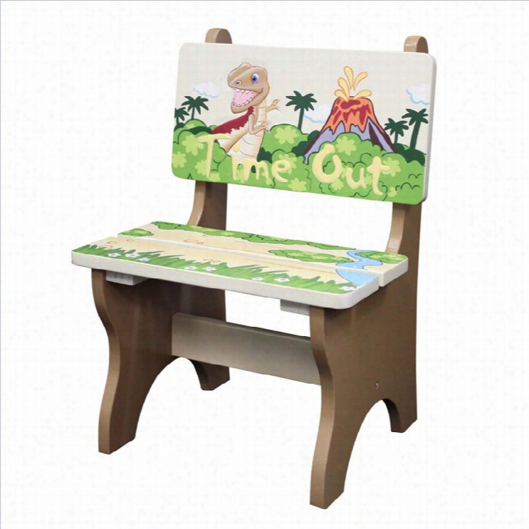 Fantasy Filds Hand Painted Dinosaur Kingdom Timme Out Chair