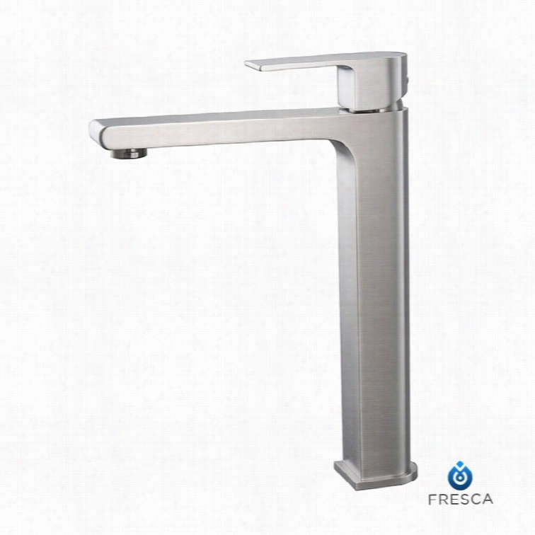 Fresca Allaro Single Hole Vessel Vaity Faucet In Brushed Nickel