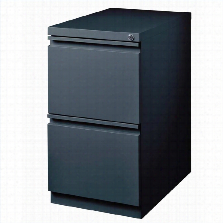 Hirsh Industries 2 Drawer Mobile File  Cabinet In Charcoal