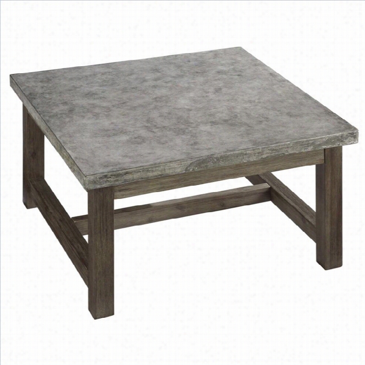 Home Styles Concreet Chic Square Coffee Table In Brown And Gray