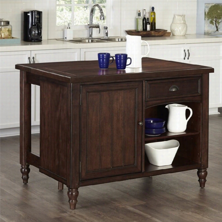 Home Styles Country Comfort Itchen Island In Aged Bourbon