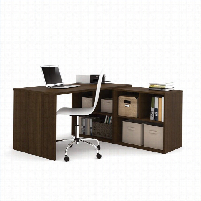 I3 By Besstar L-shaped Desk In Tuxedo