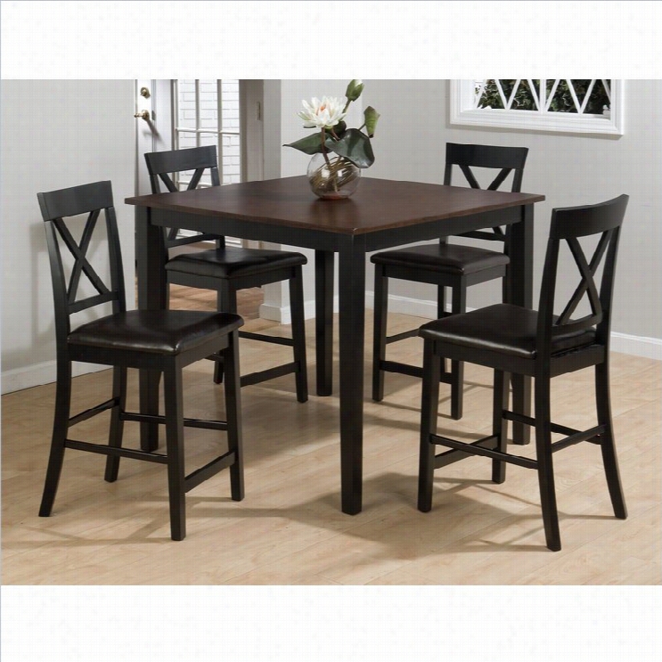 Jofran 26 Series 5 Piece Counter Height Dining Table Set