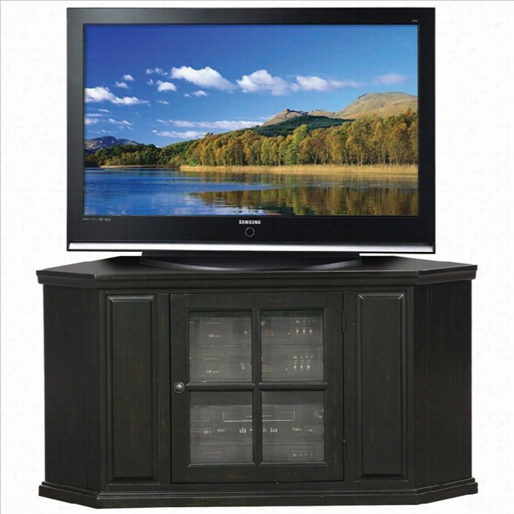 Leick Movables 47 Corner Tv Stand In Rubbed Black