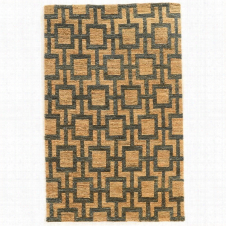 Linon Jute Soumak 2' X 3' Hand Knotted  Rugs In Beige And Russet