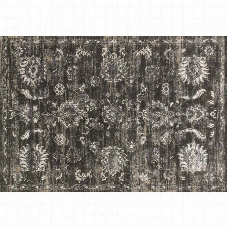 Lolo Kingston 1'2 X 15' Rug In Charcoal And Silver