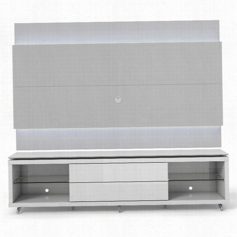 Manhattan Cofort Lincoln 1.9 Series 77 Tv Stand And Panel In White