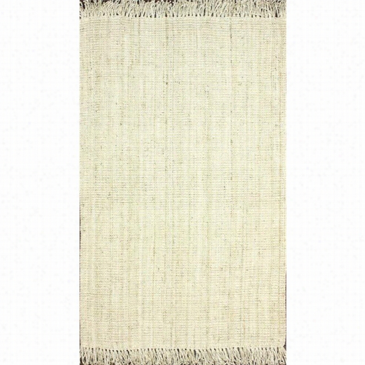 Nuloom 2'6 X '8 Hand Woven Chunky Loop Jute Rug In Bleacbe D