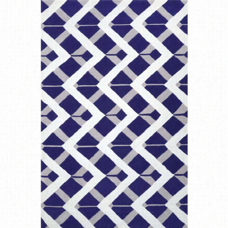 Nuloom 5' X 8' Hand Tufted Lonnie R Ug In Navy