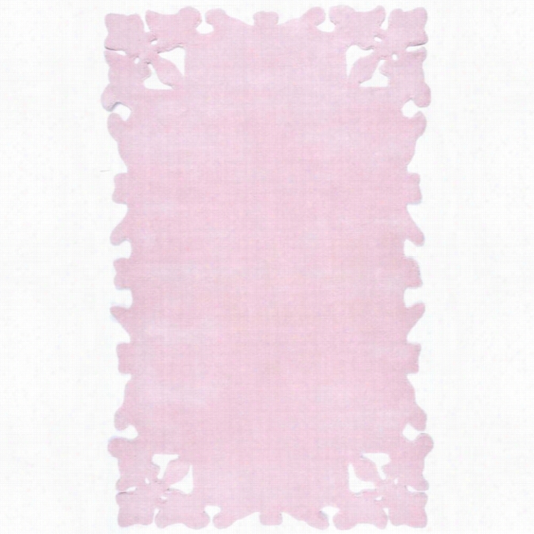 Nuloom 5' X 8' Hand Tufted Simplicity Rug In Baby Pink